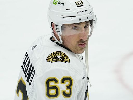 Bruins GM Don Sweeney gives new update on Brad Marchand's injury