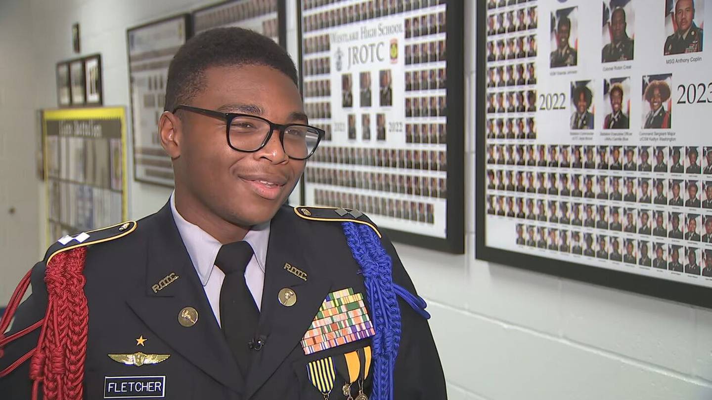 Westlake High junior named Top Gun of national ROTC program