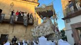 Finaliza la restauración del manto blanco de la Virgen de Araceli de Lucena