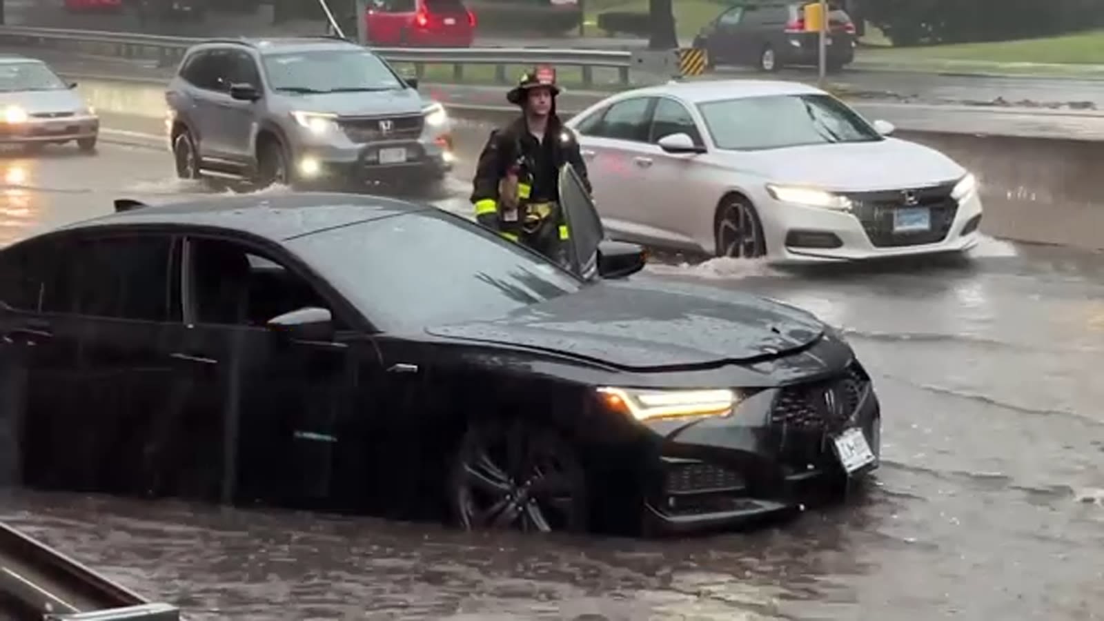 Drenching rain triggers flooding, prompts rescues in New York City, parts of the Tri-State