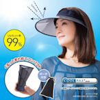 日本設計 遮蔽率99%大帽沿遮陽帽