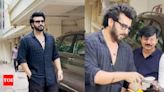 Arjun Kapoor celebrates his 39th birthday with paparazzi - Times of India