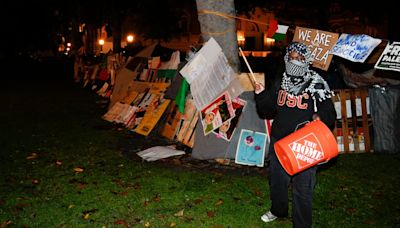 Pro-Palestinian protesters at USC comply with school order to leave their encampment