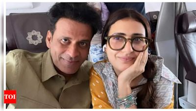 Fatima Sana Shaikh drops a lovely photo with 'favourite co-actor' Manoj Bajpayee from a flight - See inside | - Times of India