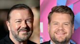 Ricky Gervais mocks longstanding foe James Corden over Balthazar restaurant ban