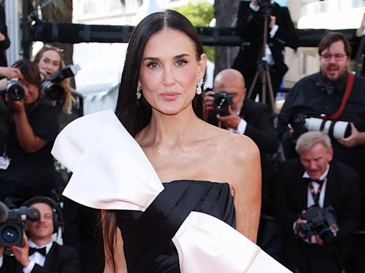 Demi Moore Wraps Up the Cannes Film Festival in an Oversized Bow
