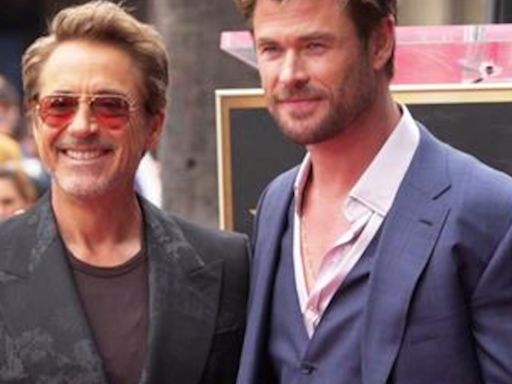 Robert Downey Jr. Roasts Chris Hemsworth at Walk of Fame Ceremony - E! Online