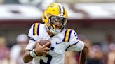 Jayden Daniels, the dazzling quarterback for LSU, is the AP college football player of the year