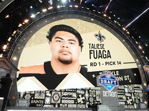 Saints sign first-round OT Taliese Fuaga to $17.3M deal