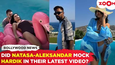 Did Natasa Stankovic and Aleksandar Alex mock Hardik Pandya and Jasmin Walia in their recent video?