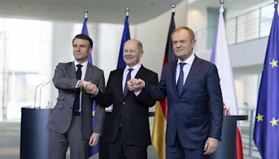 Macron, Scholz, Tusk insieme contro Mosca
