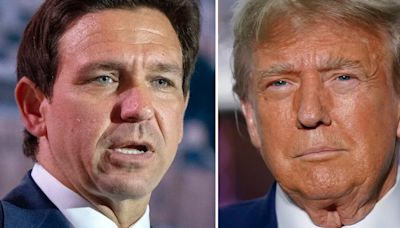 Donald Trump y Ron DeSantis se reunieron en privado en Miami