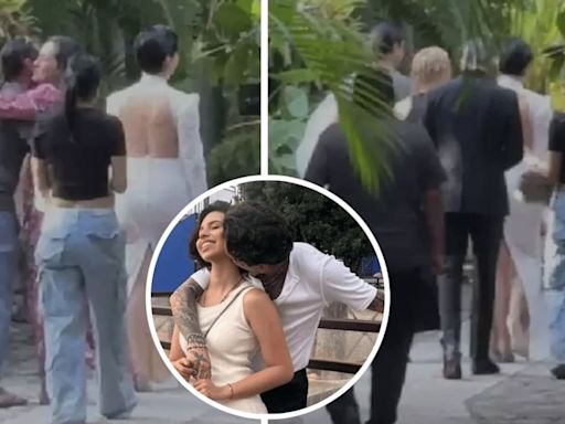 Revelan las primeras fotos de la supuesta boda de Ángela Aguilar y Christian Nodal