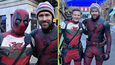 Reynolds posts behind the scenes snaps of Wrexham star in latest Deadpool film