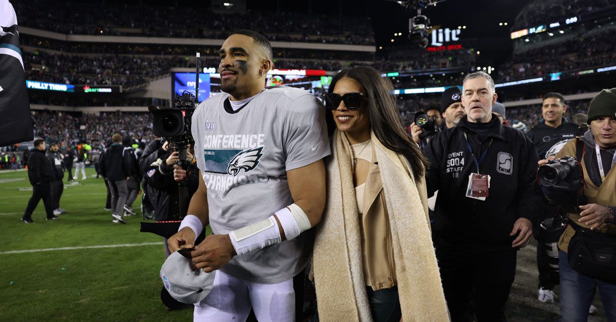 Is Jalen Hurts Engaged to Bry Burrows? She Debuted a Massive Diamond Ring During Friday's Eagles Game in Brazil