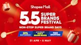 Enjoy non-stop Super Brand Days from well-loved brands at Shopee Mall 5.5 Super Brands Festival
