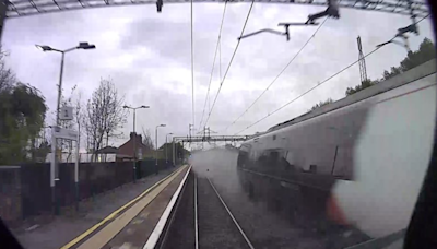 Trains damaged after equipment was left on the line