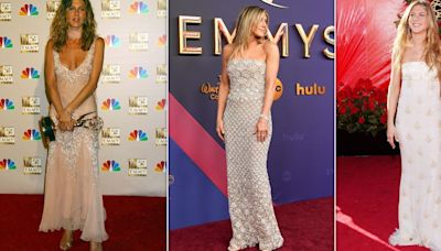 Jennifer Aniston Sticks To Her Signature Look On The Emmys Red Carpet