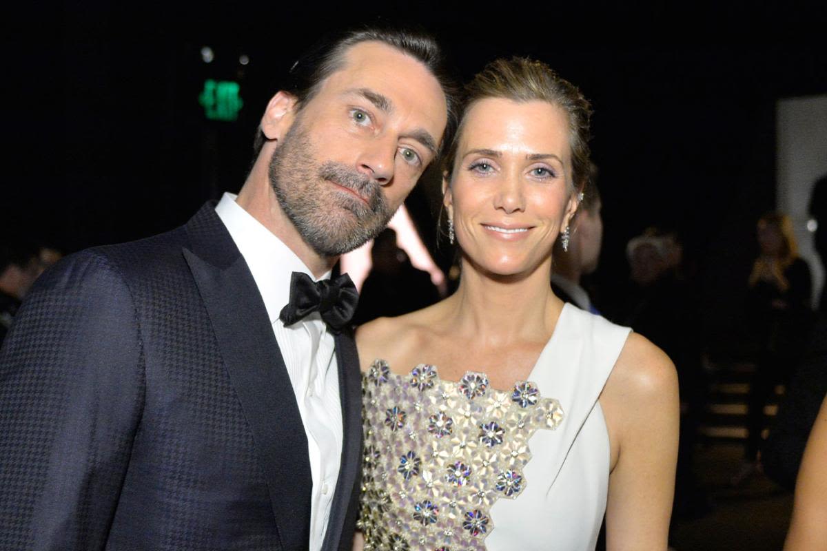 Jon Hamm recalls being "naked" with Kristen Wiig while hosting 'SNL': "They're literally tearing clothes off of you"