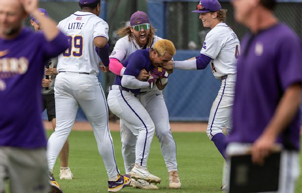 ‘Monster’ moment for Steven Milam as LSU walks it off to beat Wofford in Chapel Hill Regional opener