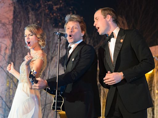 Jon Bon Jovi thanks Taylor Swift for enticing Prince William onstage to sing ‘Livin’ on a Prayer’