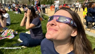 Partial solar eclipse dazzles thousands along National Mall in Washington, DC