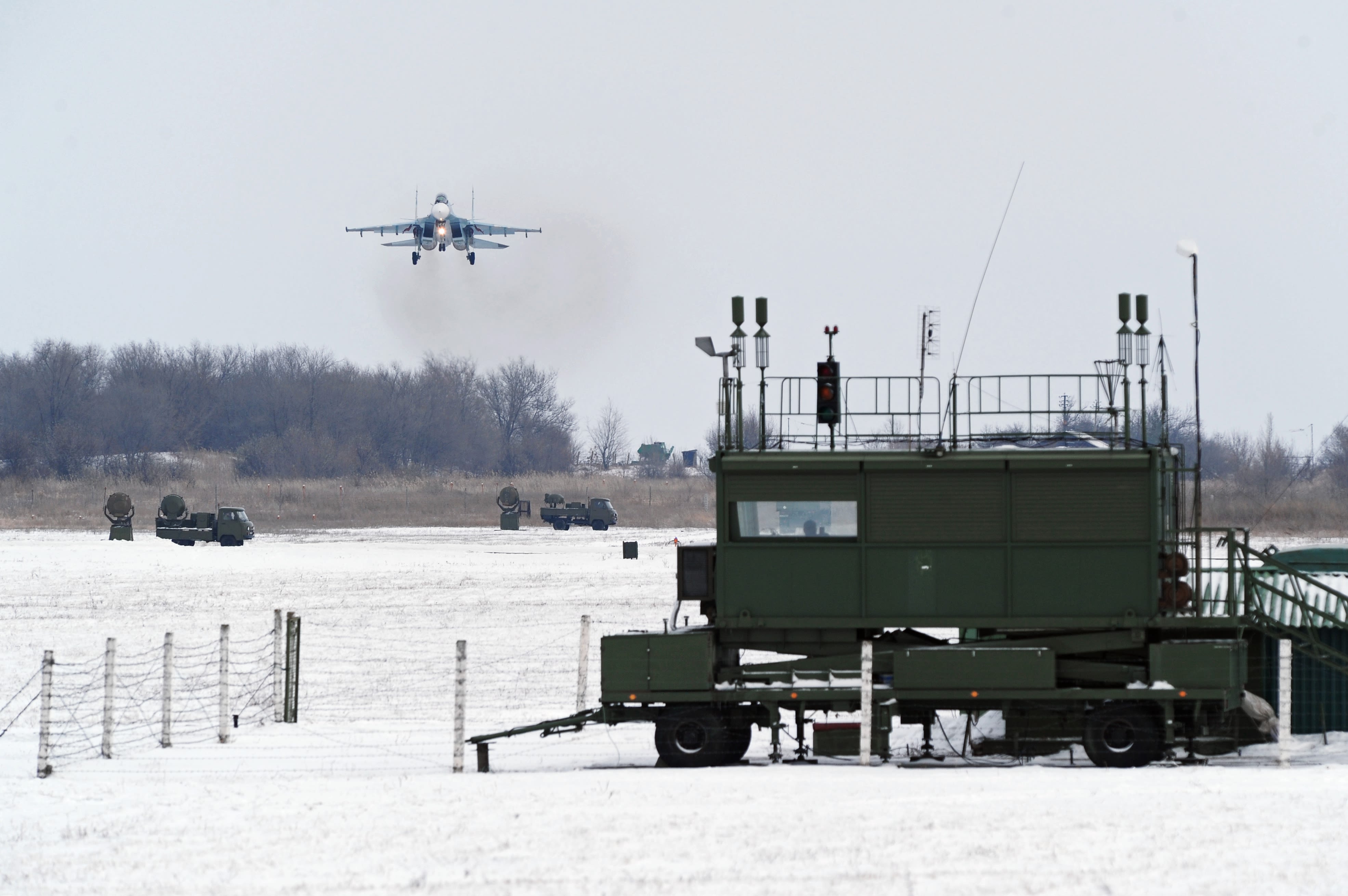 Satellite images show aftermath of strike on Russian airfield