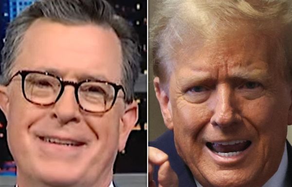 Stephen Colbert Spots Ominous Campaign Warning Sign For Trump