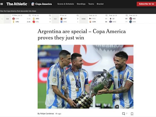 “Argentina es especial”: lo que titularon los medios extranjeros tras la nueva conquista de la selección (y lo que tuiteó un ex club de Messi)