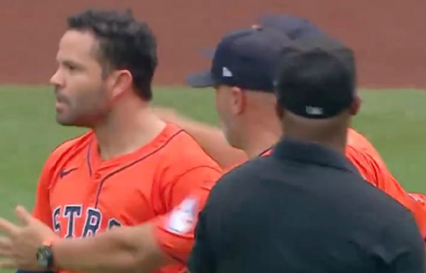 Jose Altuve Ejected After Heated Reaction to Umpire's Ruling During Astros-Mets Game