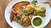 Serve braised chicken with fried plantains for an easy weeknight meal