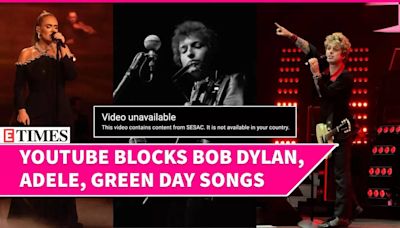 YouTube Blocks Hit Songs by Adele, Bob Dylan, Green Day Amid Legal Dispute With SESAC