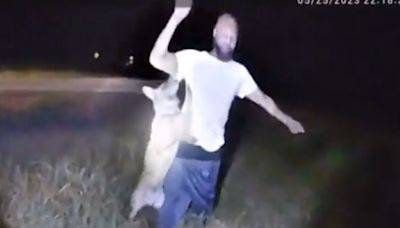 Police Dog Ordered To Attack An Unarmed Black Man In Front Of His 9-Year-Old Son