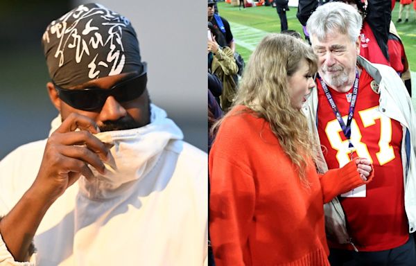 Travis Kelce’s dad has cutting reaction to lyric about son and Taylor Swift on new Kanye West song