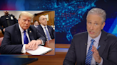 ...Stewart Rips ‘Fox & Friends’ Amid Trump Conviction Coverage & Laughs At Biden’s Bizarre ’70s Sitcom “Freeze-Frame” Grin