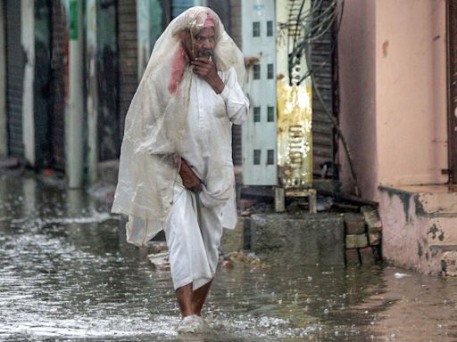 Gujarat weather: Road collapse, water-logging plagues Ahmedabad amid heavy rainfall; Red Alert issued | Watch | Today News