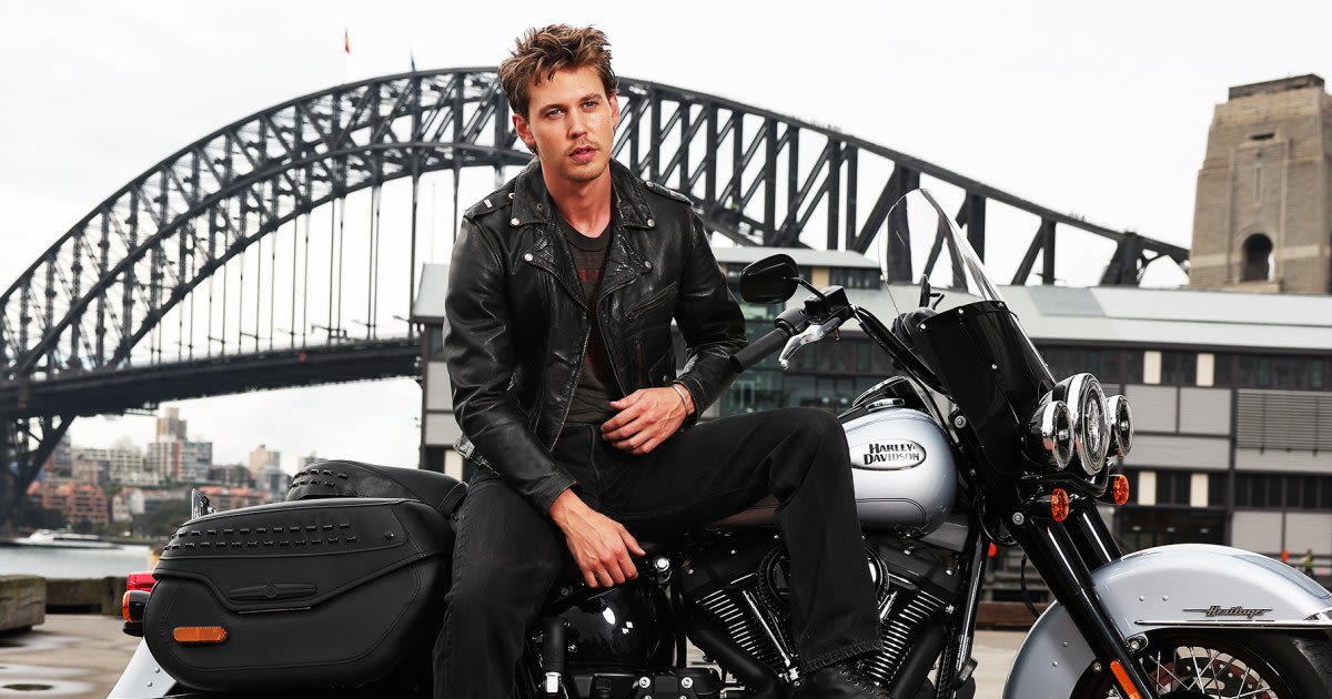 Austin Butler Looks Cool in Leather at The Bikeriders Photocall