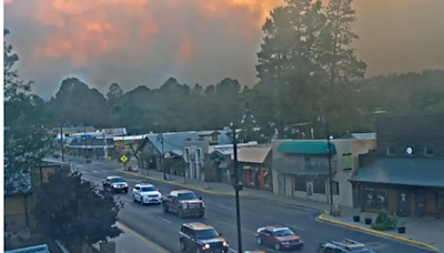 South Fork Fire, Salt Fire burning Mescalero tribal land, near Ruidoso