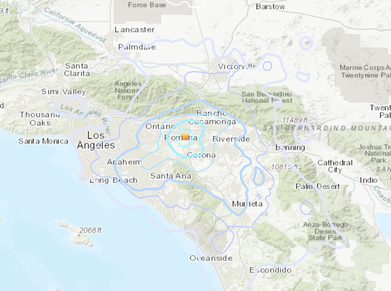 Two earthquakes, centered in Ontario, rattle Southern California