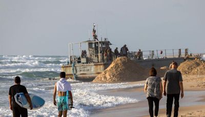 US Gaza pier knocked out of action by heavy seas