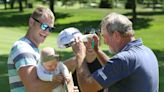 'My first golf tournament': Local couple brings baby to Firestone, meets champ Jerry Kelly