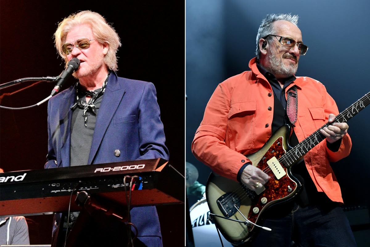 Daryl Hall and Elvis Costello Endure Rainy Tour Opener: Video