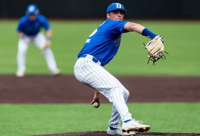 Pros and Cons of New York Mets taking Jonathan Santucci of Duke baseball in 2024 MLB draft