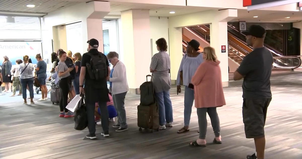 Hours after landing in Philadelphia, some American Airlines travelers say they're still waiting for luggage