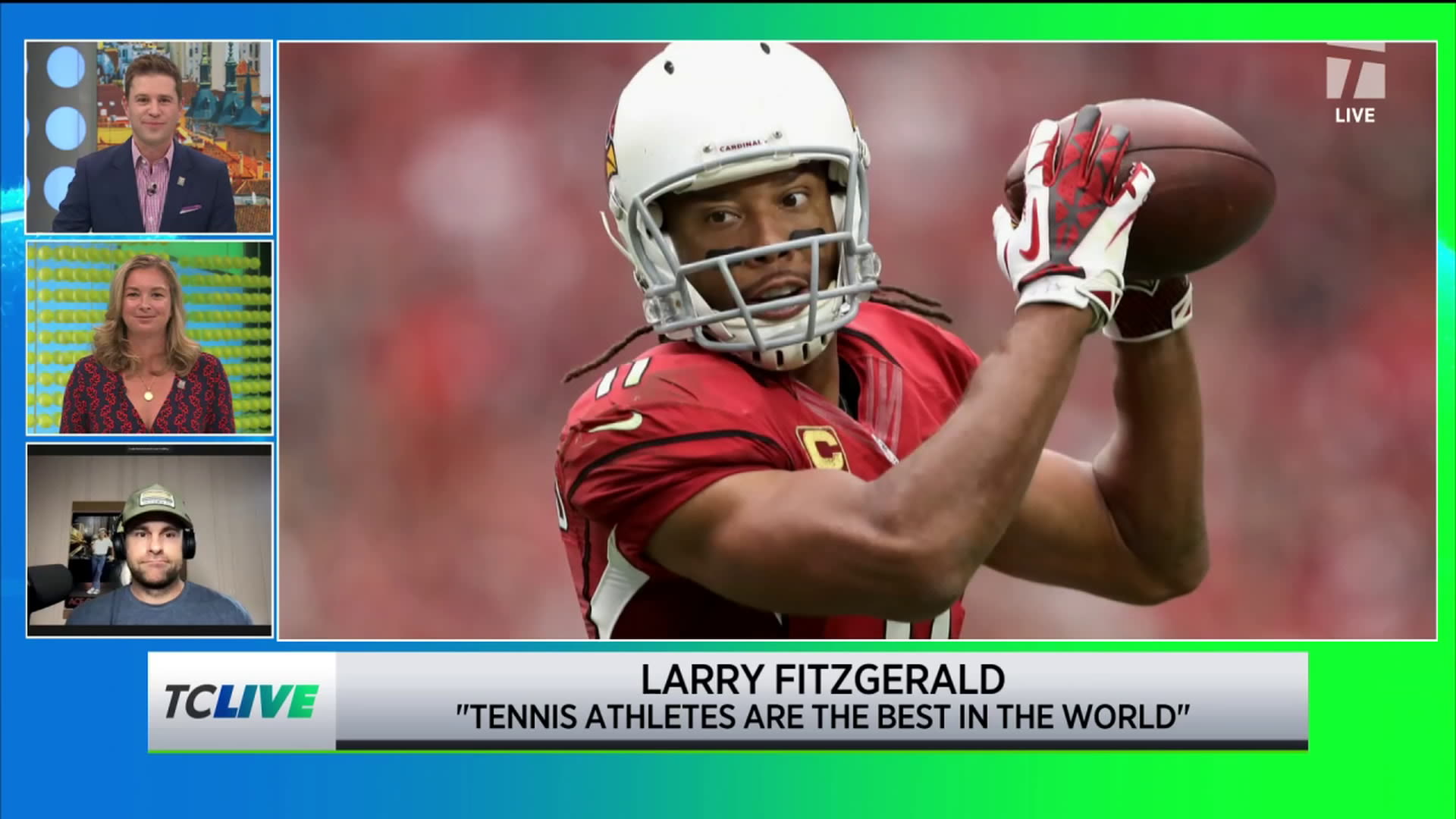 NFL legend Larry Fitzgerald believes “tennis athletes are the best in the world” | Tennis.com