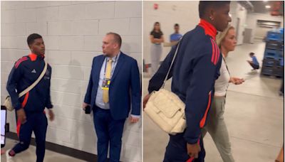 Video: Marcus Rashford exits Snapdragon Stadium amid fears of a third United injury layoff