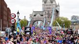 Fastest runner in inflatable costume among record breakers at London Marathon