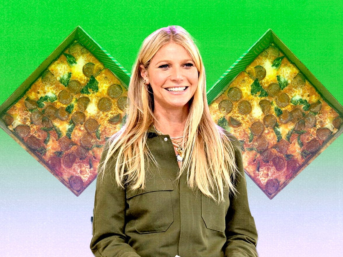 I tried Gwyneth Paltrow's Goop pizza, and it's actually … pretty good?