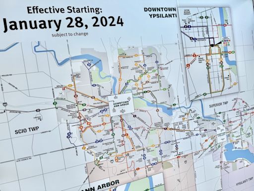 See which Ann Arbor-area bus routes had the most, least riders in 2023