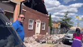 2 people injured when second-floor wall of house collapses on Chicago's West Side